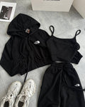 NF Damen-Set 3-teilig, schwarz