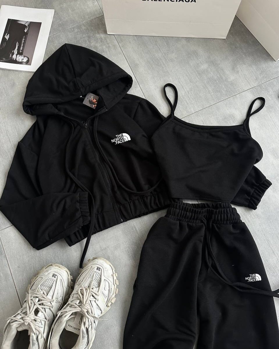 NF Damen-Set 3-teilig, schwarz