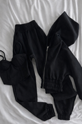Schwarzes 3-teiliges Set für Damen