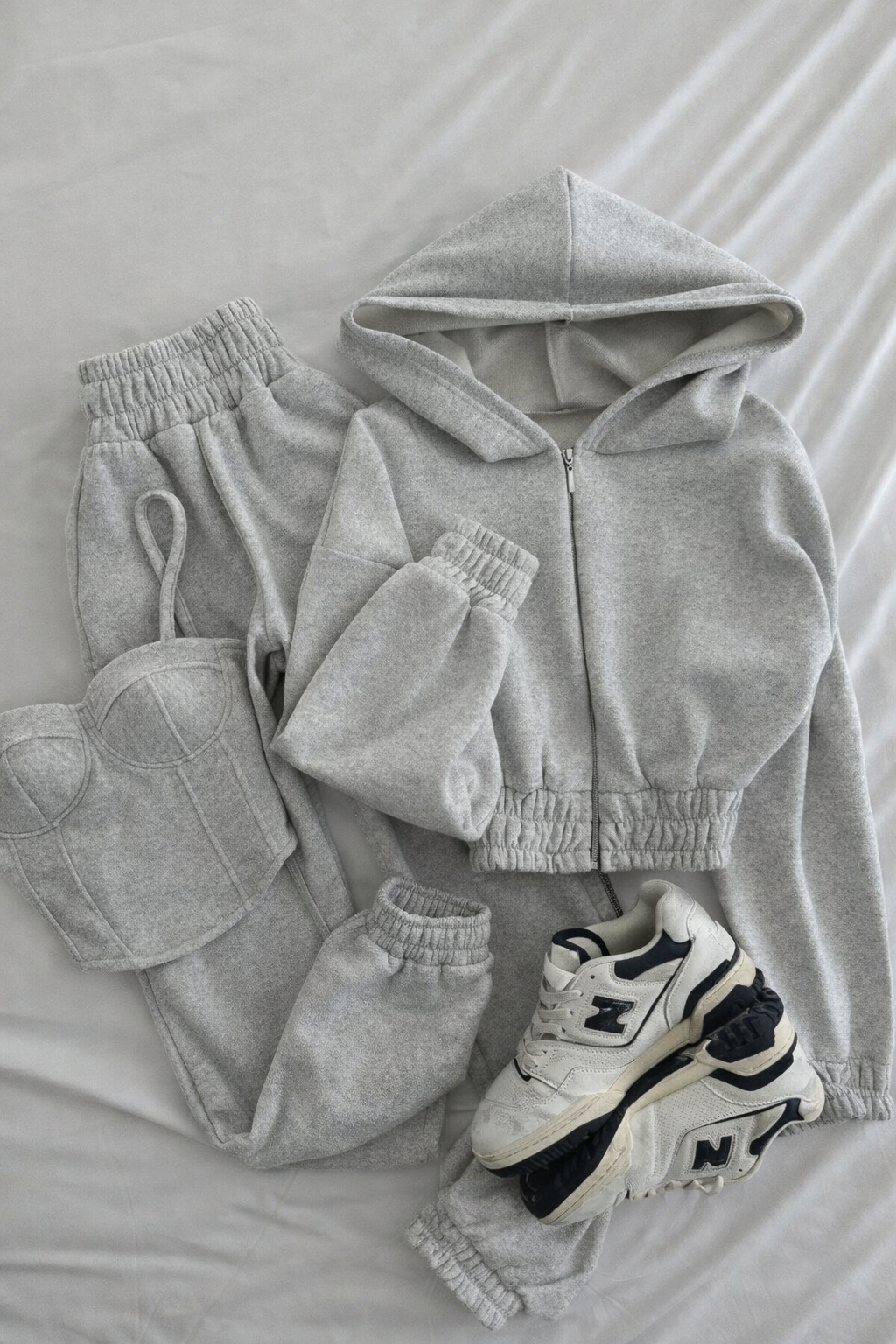 Graues 3-teiliges Set für Damen